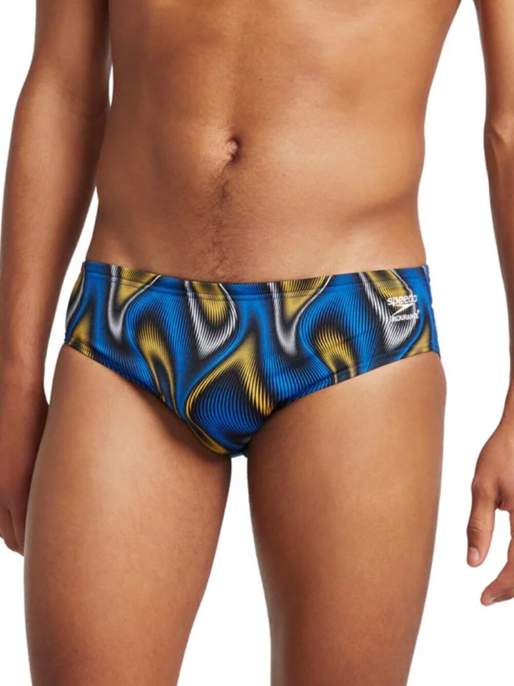 Speedo Endurance + racer swimming brief shorts swim blue black Euro men new 28